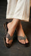 Black Fancy Chappal For Women FN0837