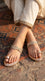 Golden Fancy Chappal For Women FN0839