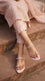 Pink Fancy Chappal For Ladies FN0862