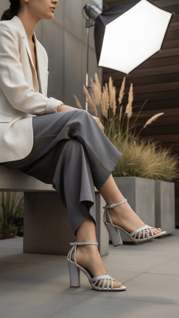 Silver Fancy Sandal FN5402