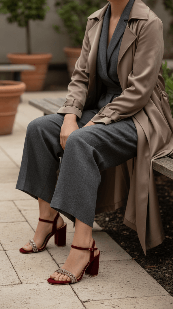 Maroon Fancy Sandal FN5570