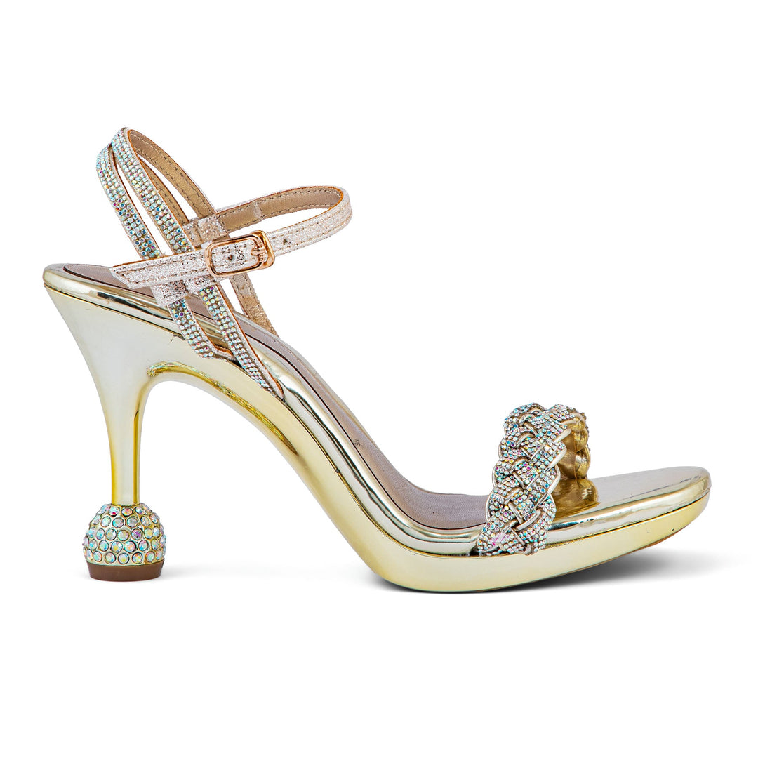 Golden Fancy Bridal Sandal FN5782