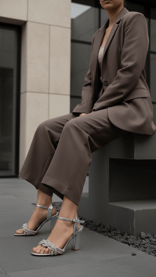 Silver Fancy Sandal FN5803