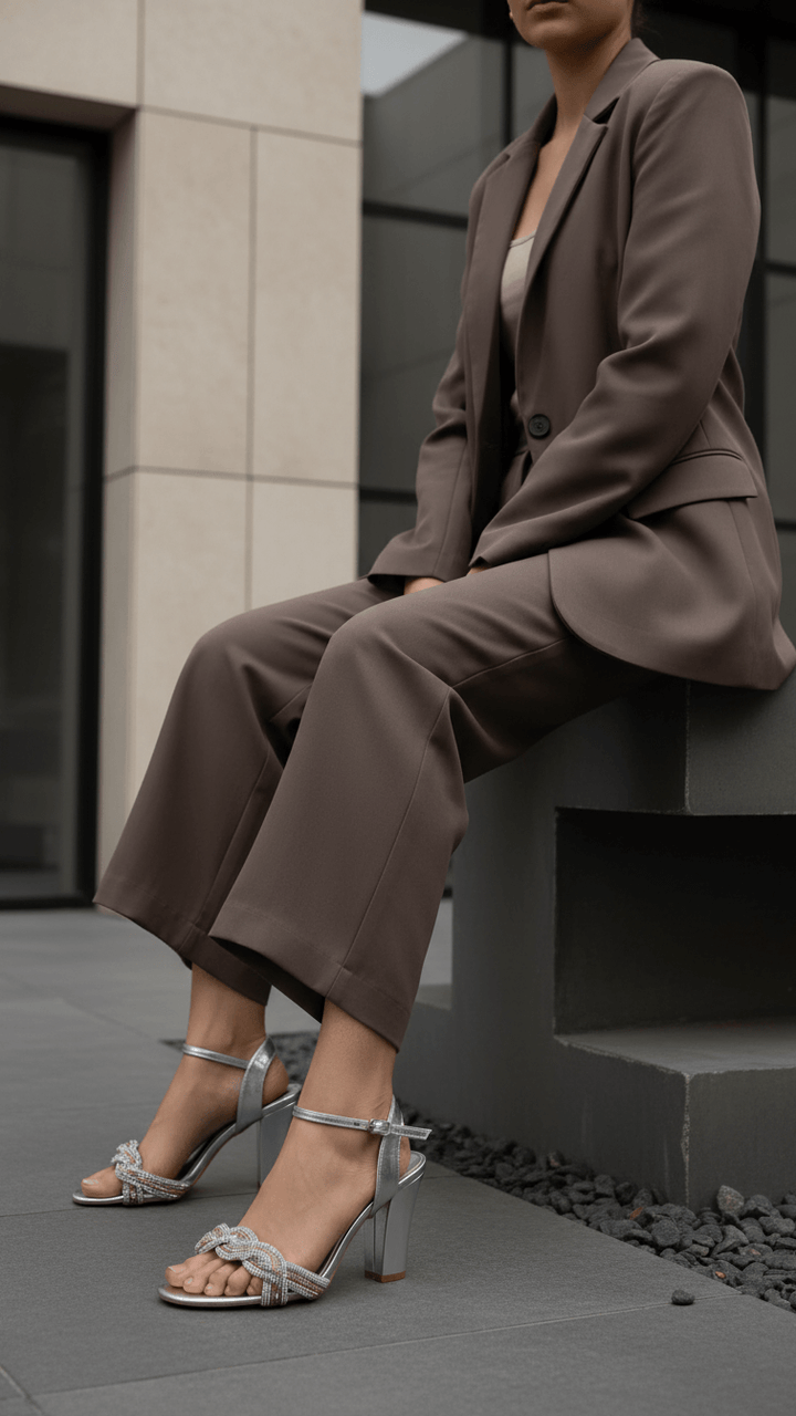 Silver Fancy Sandal FN5803