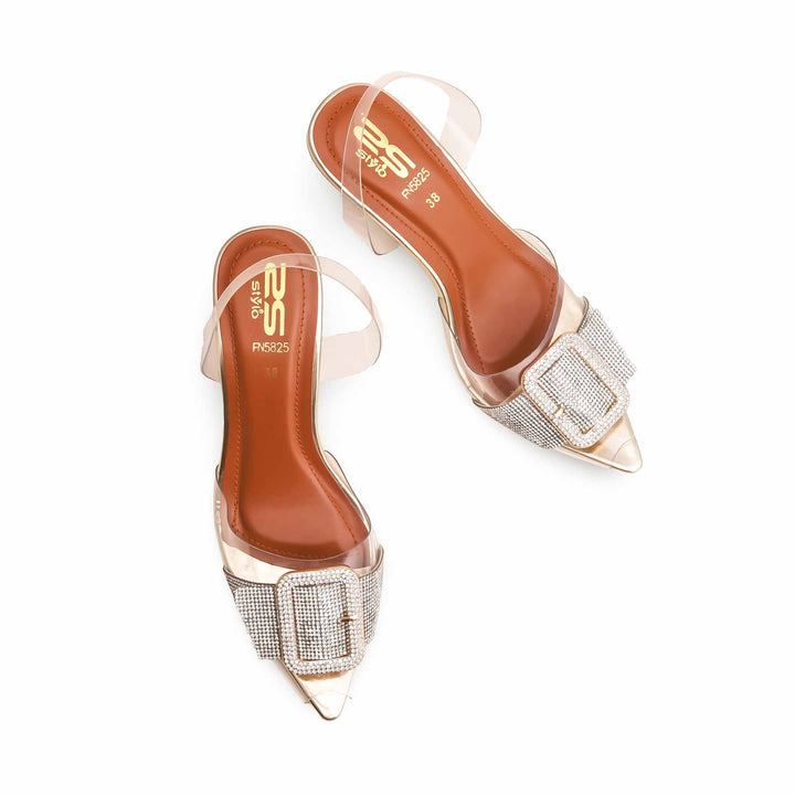 Golden Fancy Bridal Sandal For Women FN5825