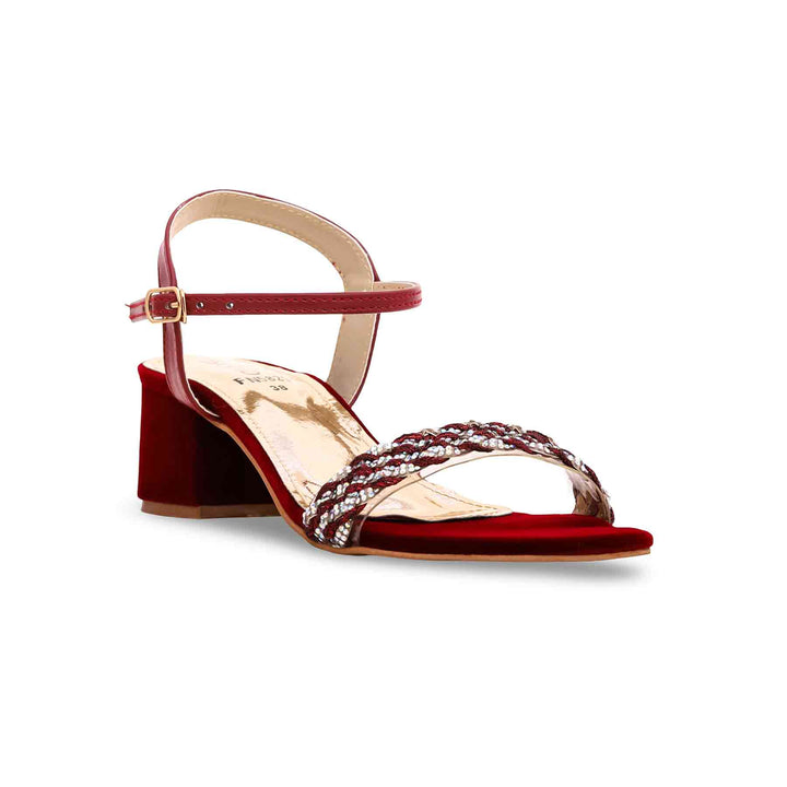 Maroon Fancy Sandal FN5829