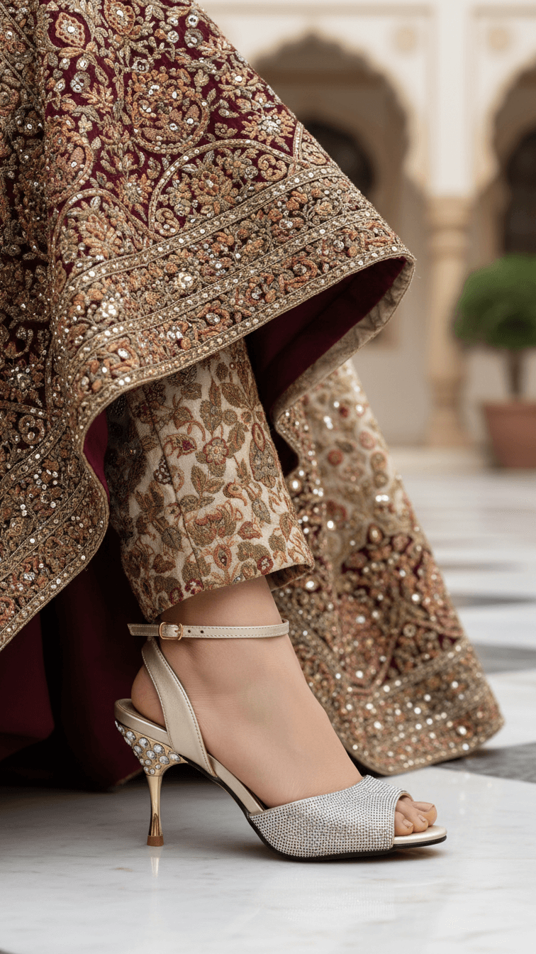 Golden Bridal Fancy Sandal FN5850