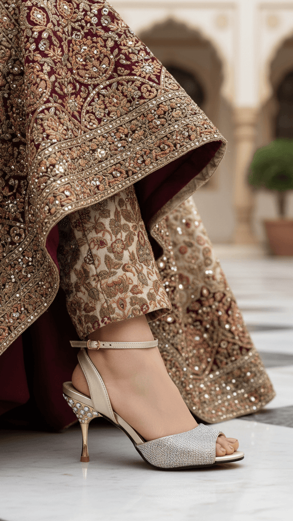 Golden Bridal Fancy Sandal FN5850