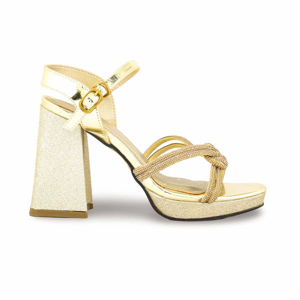 Golden Fancy Bridal Sandal FN5884