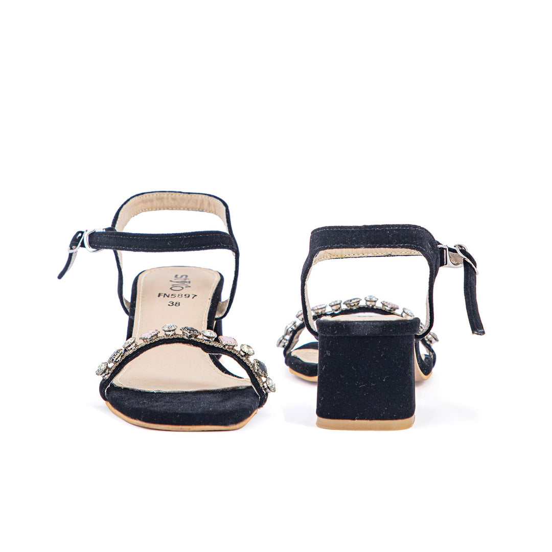 Black Fancy Sandal FN5897