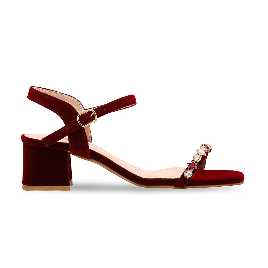 Maroon Fancy Sandal FN5897