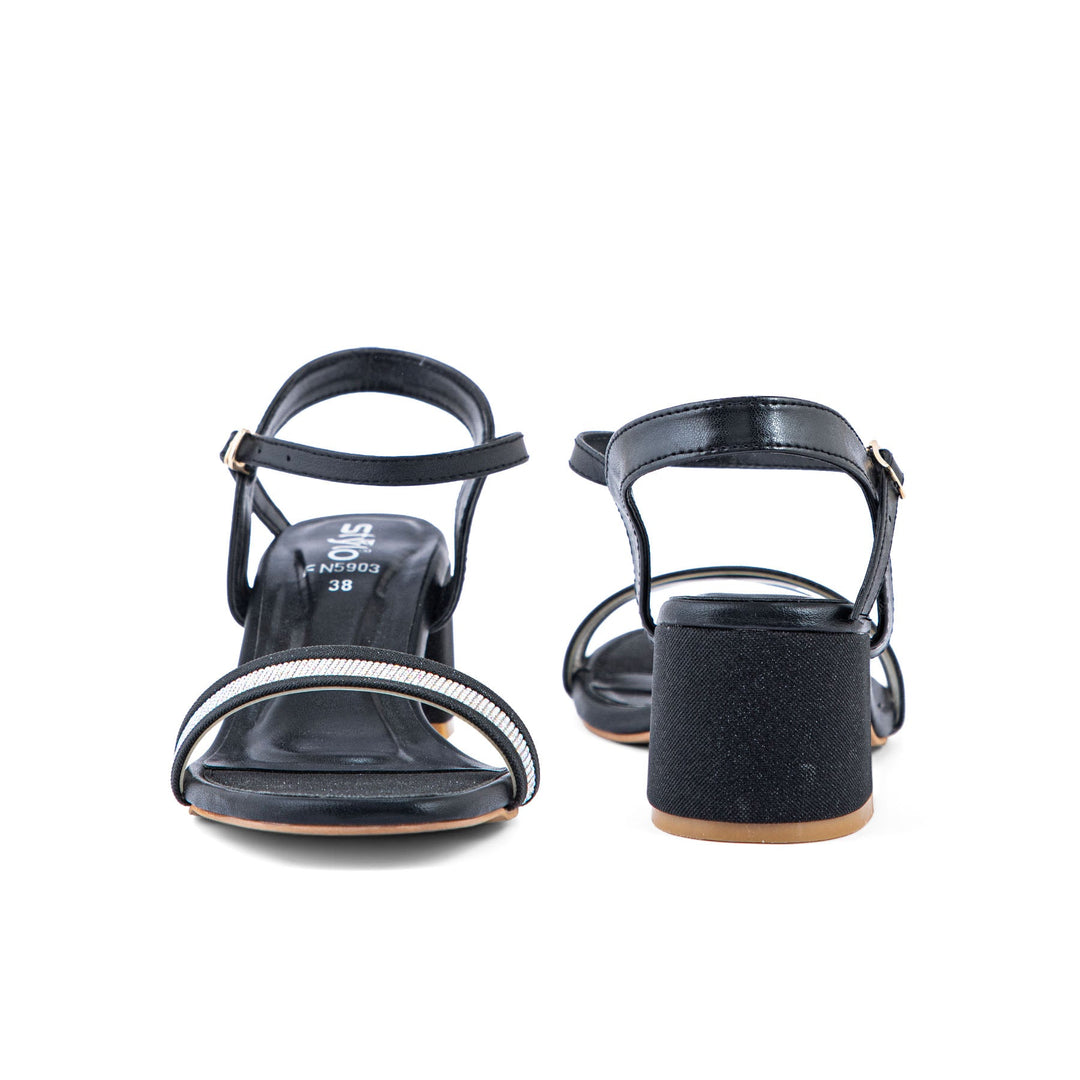 Black Fancy Sandal FN5903