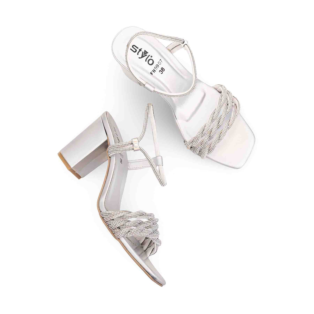 Silver Fancy Sandal FN5907