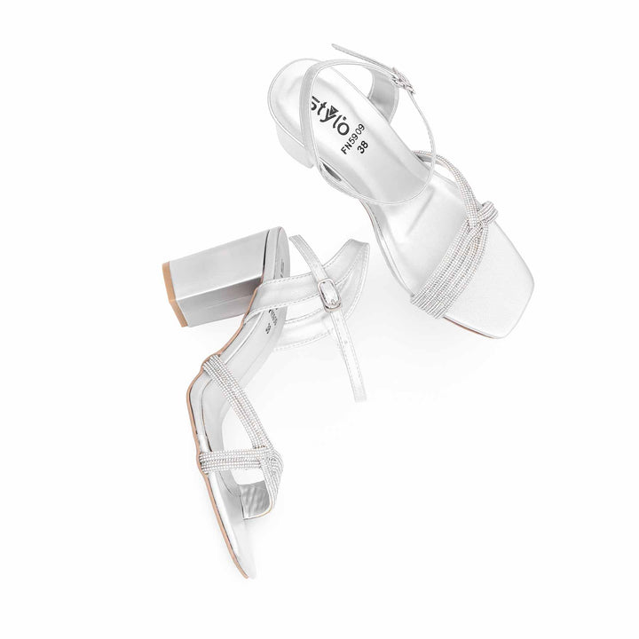 Silver Fancy Sandal FN5909