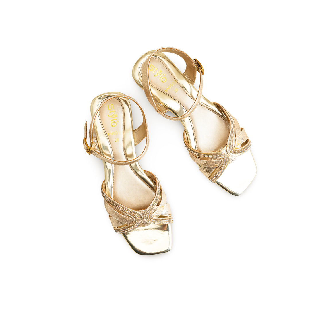 Golden Fancy Sandal FN5933