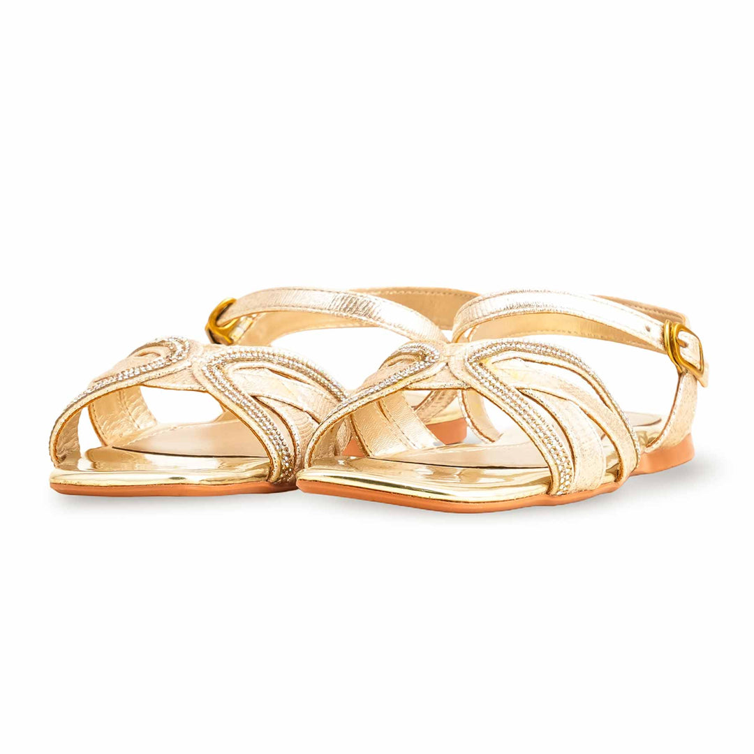 Golden Fancy Sandal FN5933