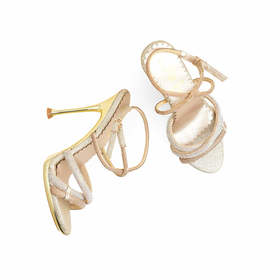 Golden Fancy Bridal Sandal FN5940