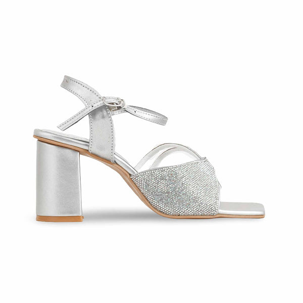 Silver Fancy Sandal FN5957