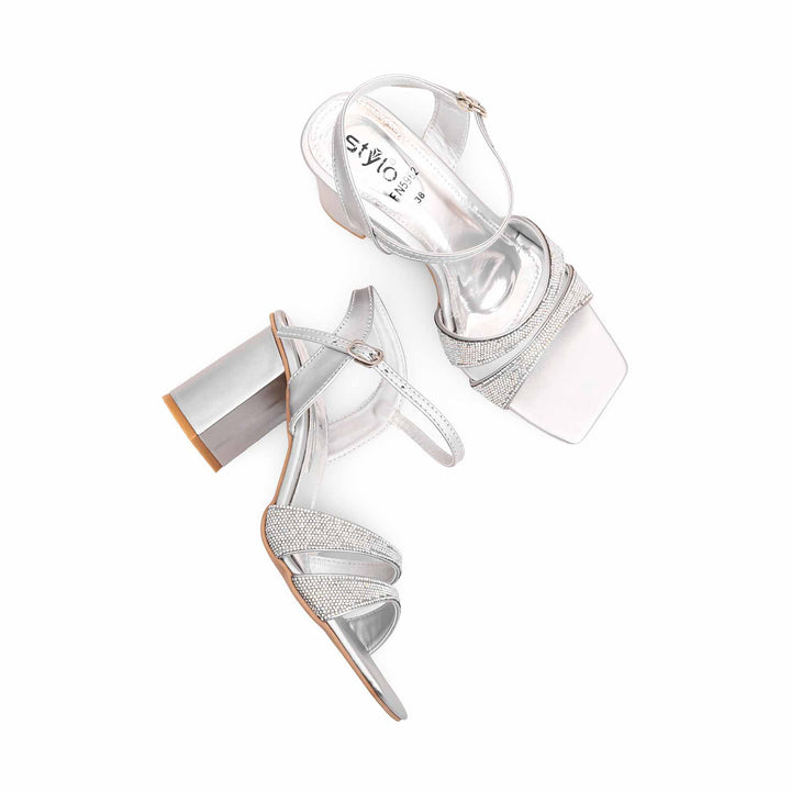 Silver Fancy Sandal FN5962