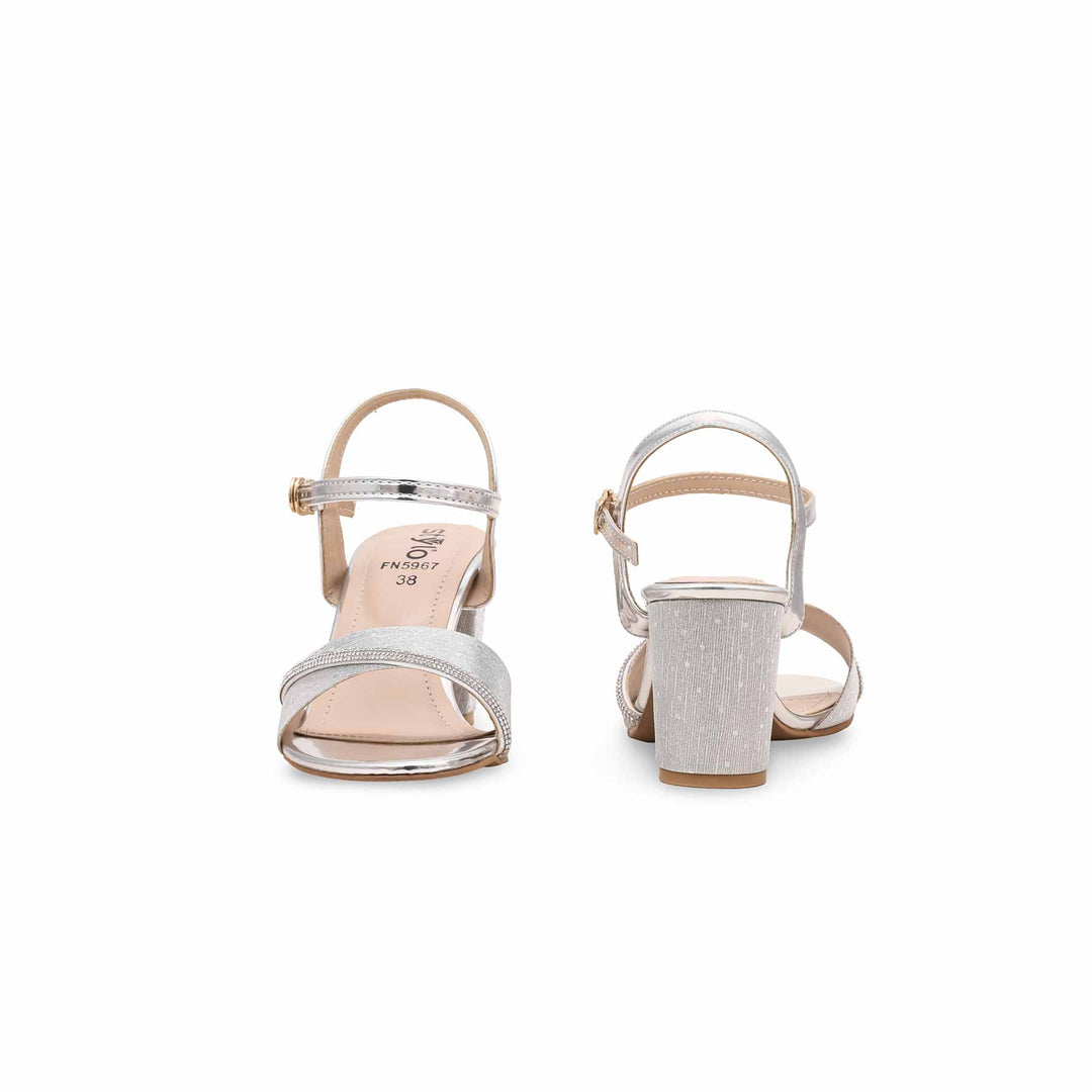 Silver Fancy Sandal FN5967