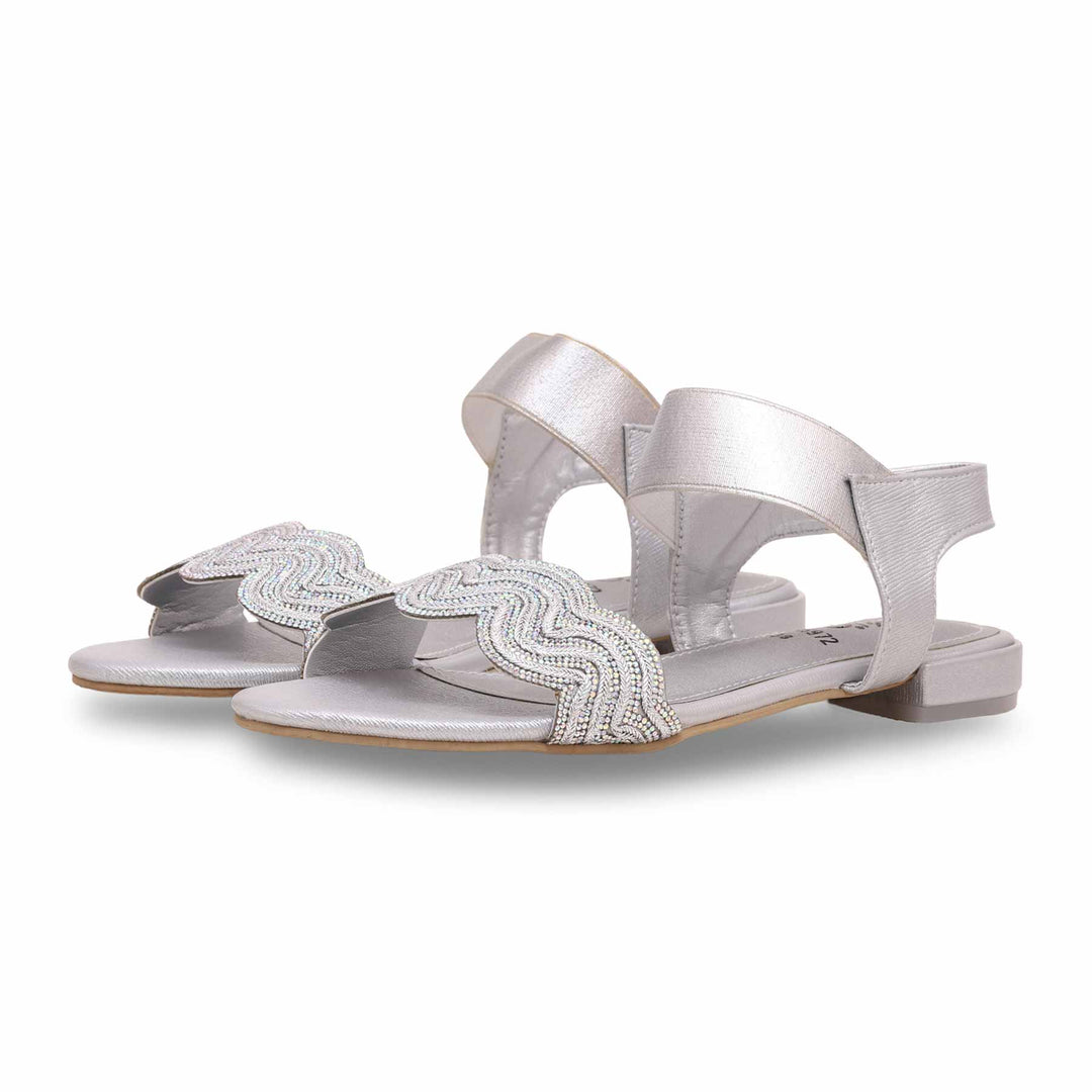 Silver Fancy Sandal FN5972