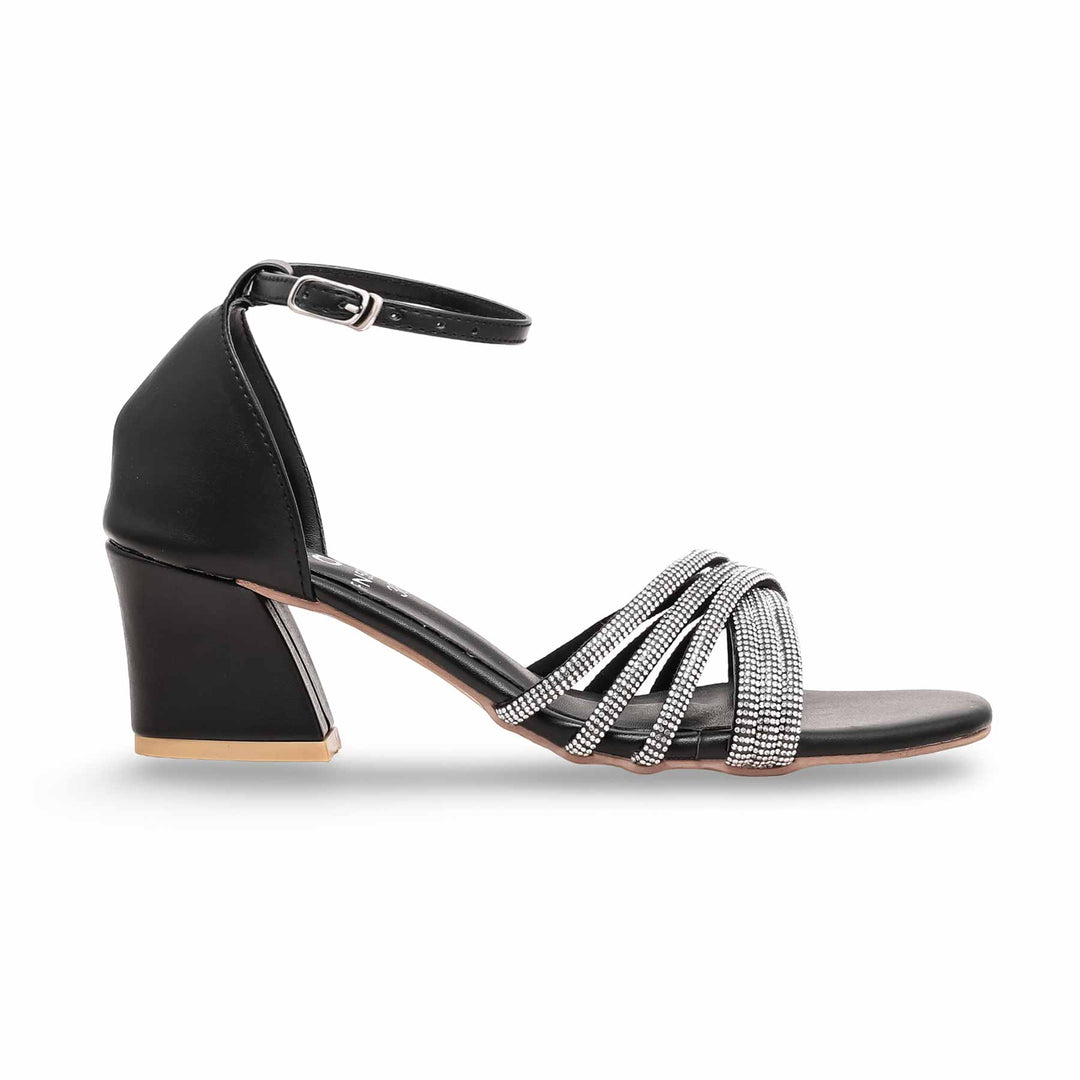 Black Fancy Sandal FN5973