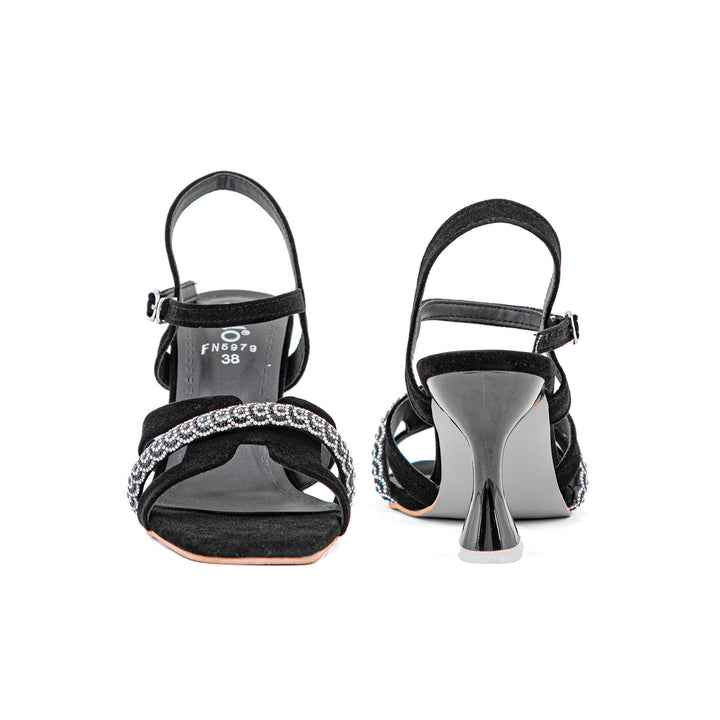 Black Fancy Sandal FN5979