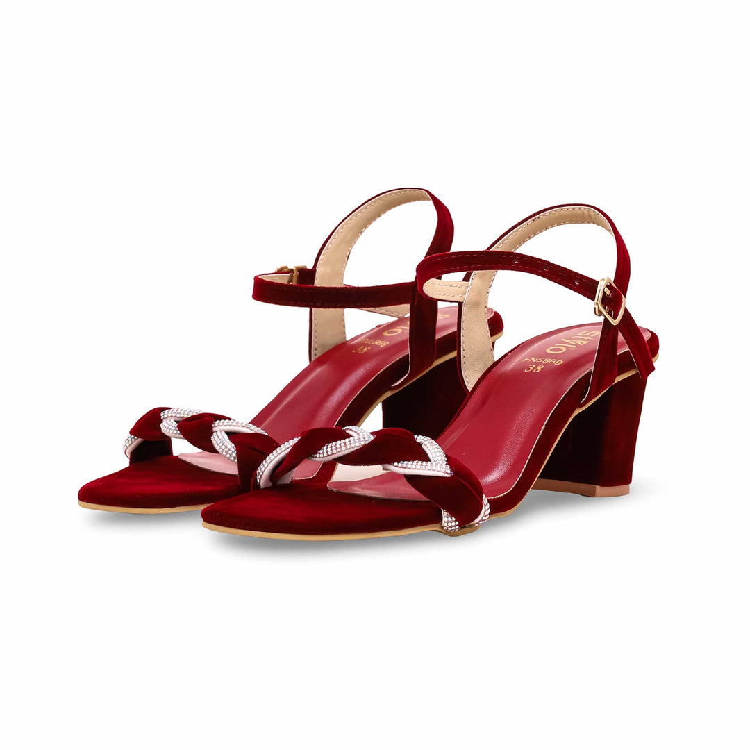 Maroon Fancy Sandal FN5989