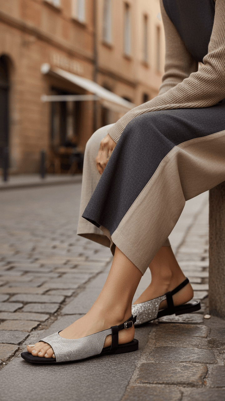 Black Fancy Sandal FN5991