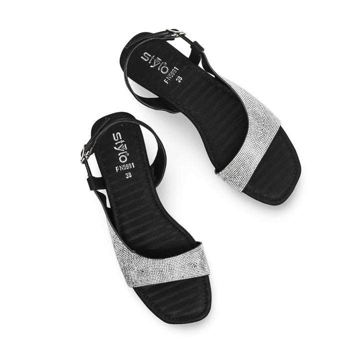 Black Fancy Sandal FN5991