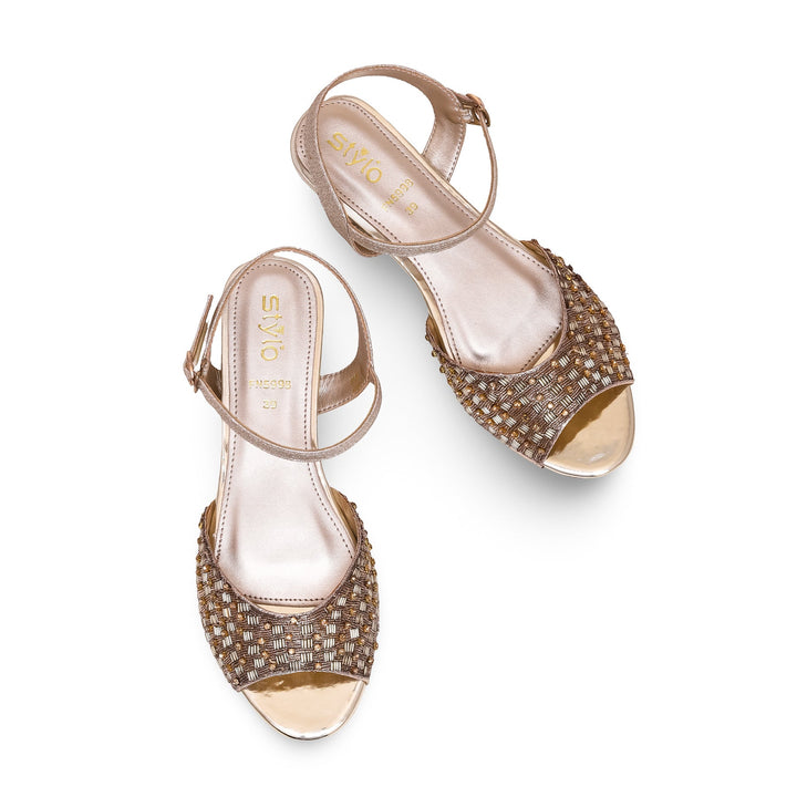 Golden Fancy Sandal FN5998