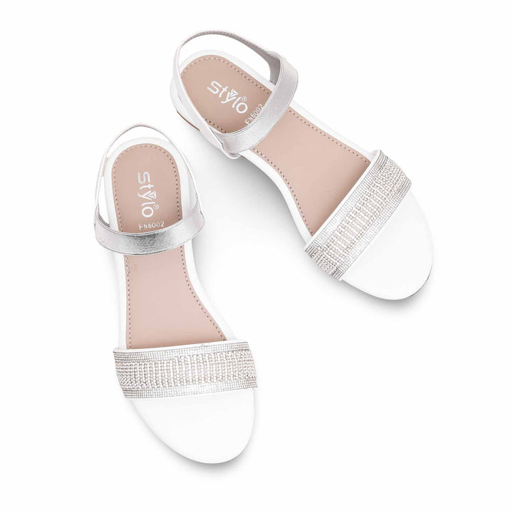 White Fancy Sandal FN6002