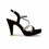 Black Fancy Bridal Sandal FN6011