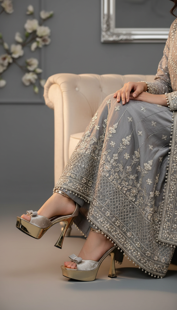 Golden Fancy Bridal Sandal FN6015