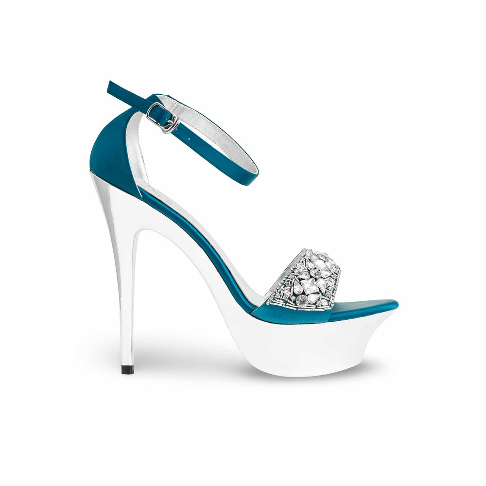 Seagreen Fancy Women Bridal Sandal FN6016