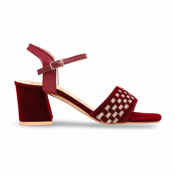 Maroon Fancy Sandal FN6029