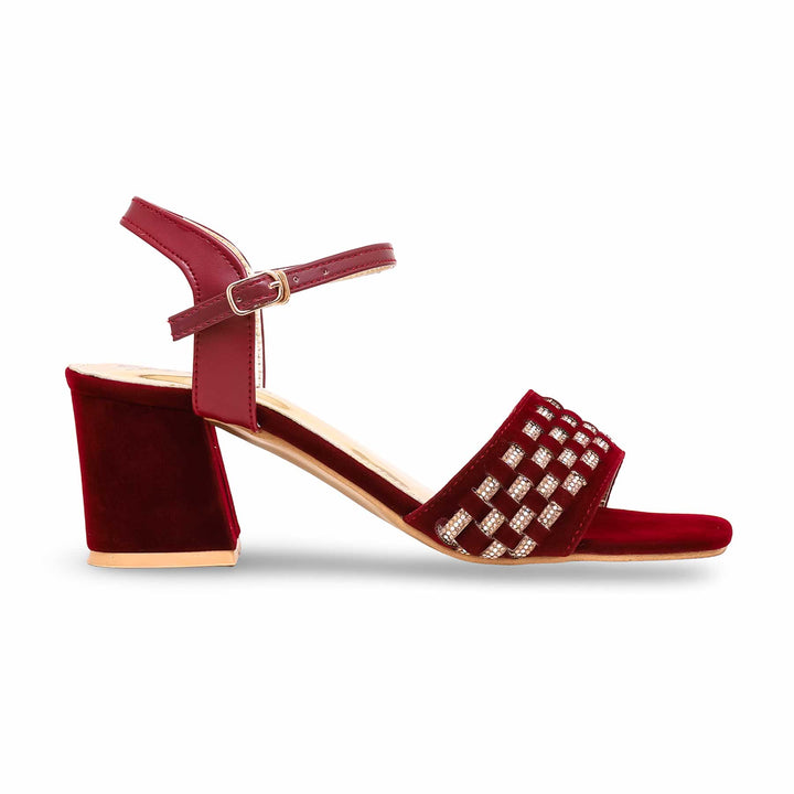 Maroon Fancy Sandal FN6029