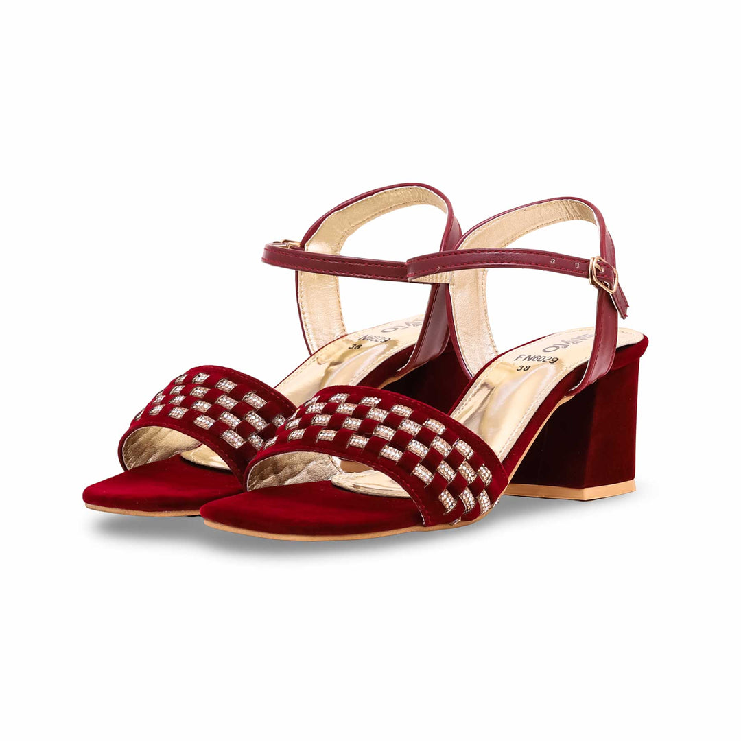 Maroon Fancy Sandal FN6029