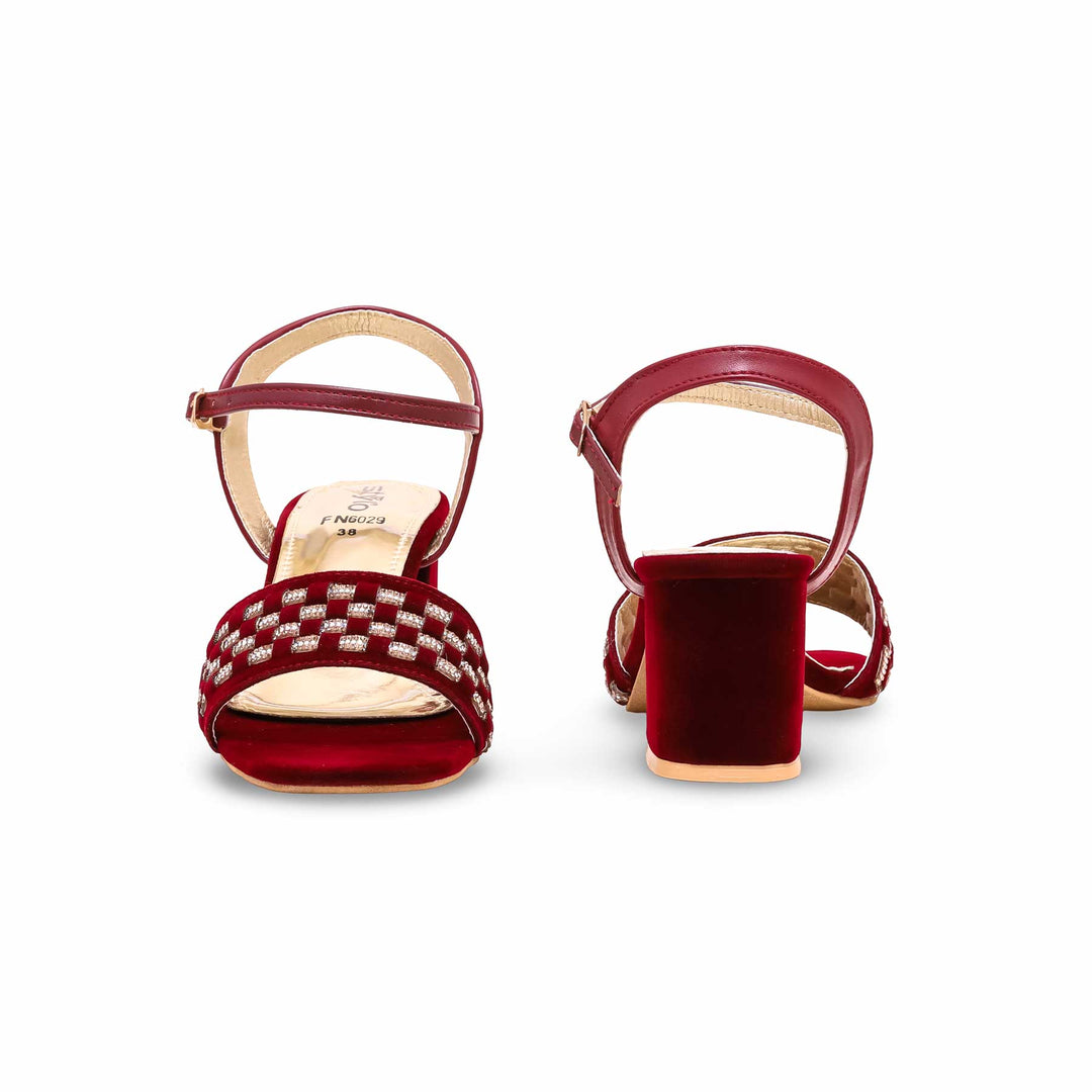 Maroon Fancy Sandal FN6029
