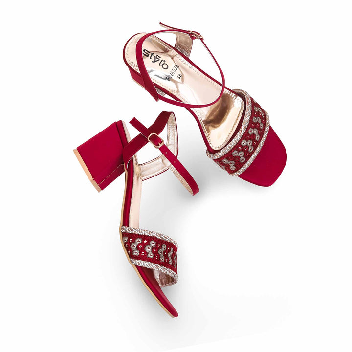 Maroon Fancy Sandal FN6030