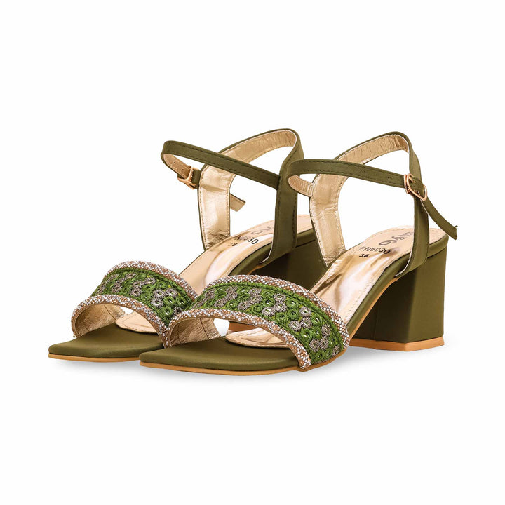 Olive Fancy Sandal FN6030