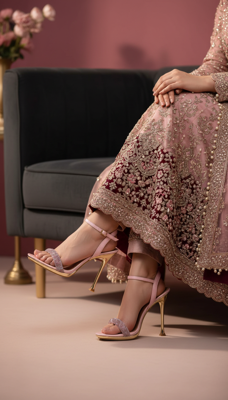 Pink Fancy Bridal Sandal FN6036