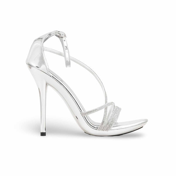 Silver Fancy Bridal Sandal FN6039