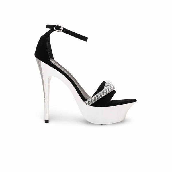 Black Fancy Bridal Sandal FN6040