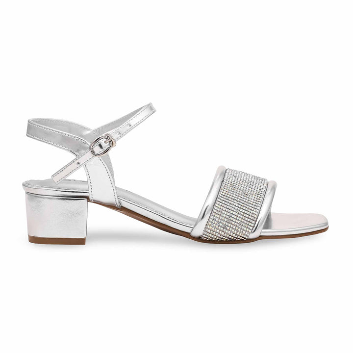 Silver Fancy Sandal FN6044