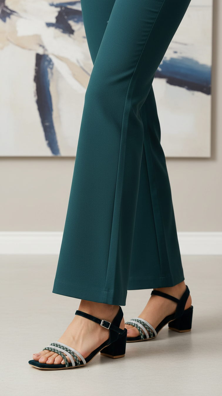 Green Fancy Sandal FN6046