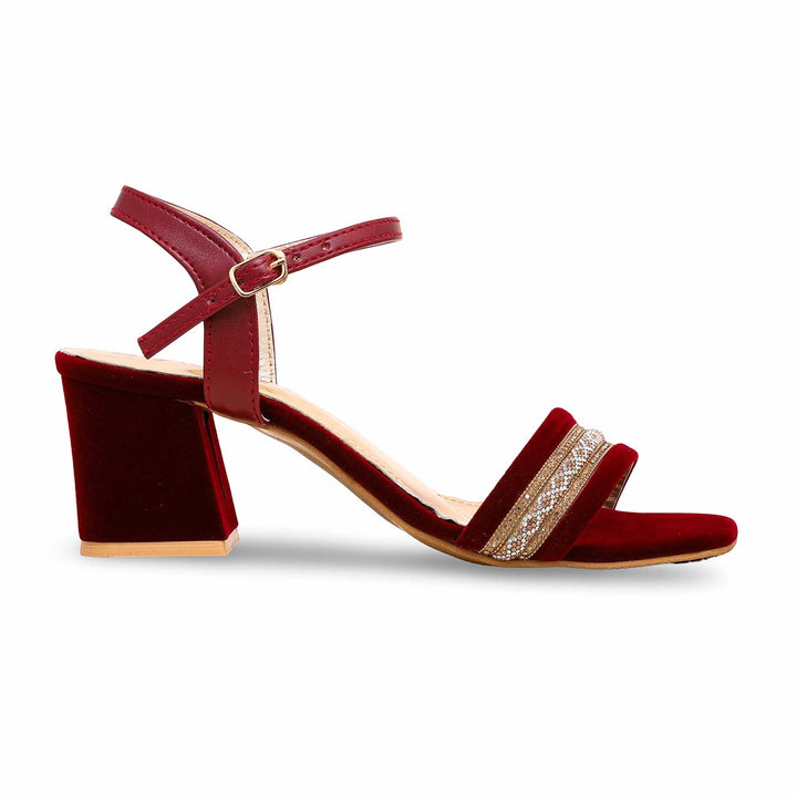 Maroon Fancy Sandal FN6048