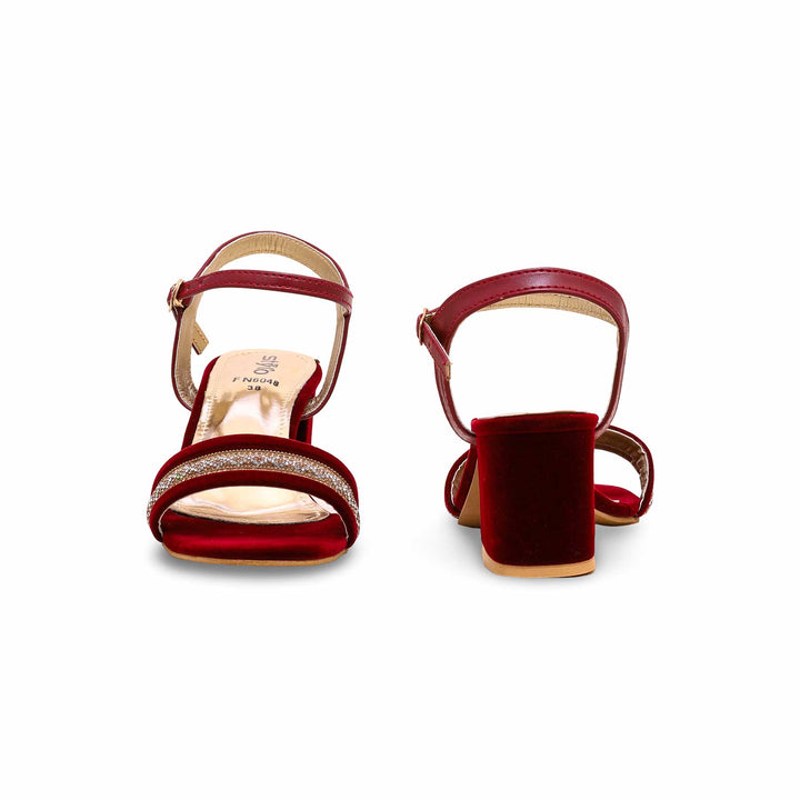 Maroon Fancy Sandal FN6048