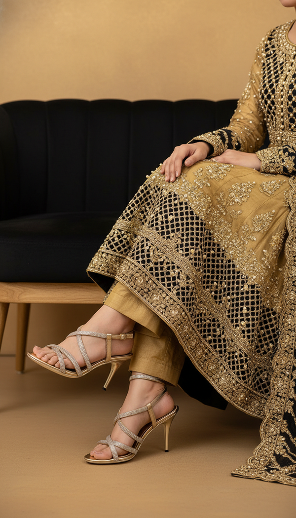 Golden Bridal Sandal FN6060