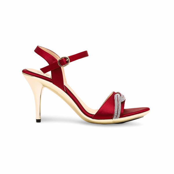 Maroon Fancy Bridal Sandal FN6061